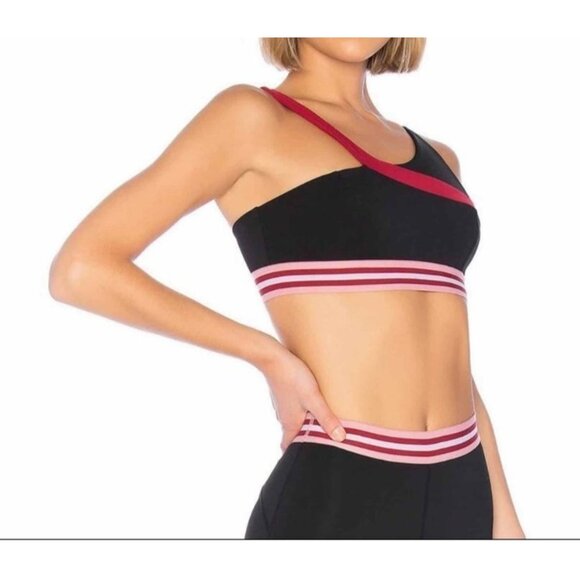 Lovewave REVOLVE Sports Bra Black & Red Striped Band Size Small - Picture 13 of 13